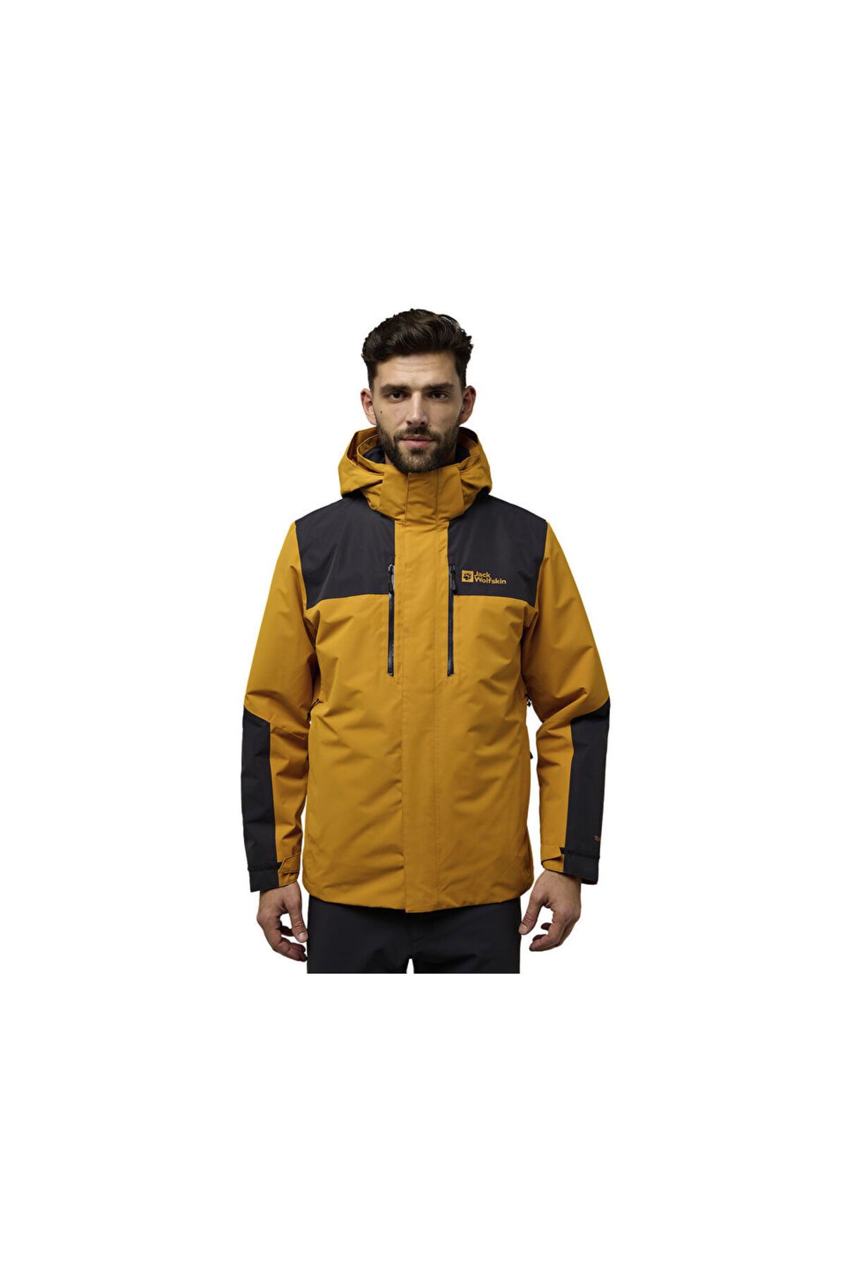 Jack Wolfskin-Jasper 3in1 Jkt m Men's Outdoor Coat A61858-M0043 Yellow 2