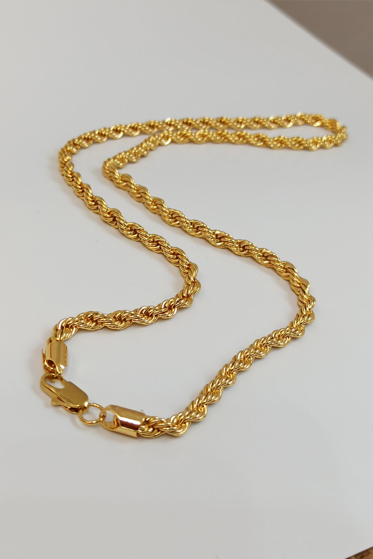JEWELRY Burgu Zincir Özel Seri Kolye Renk Atmaz