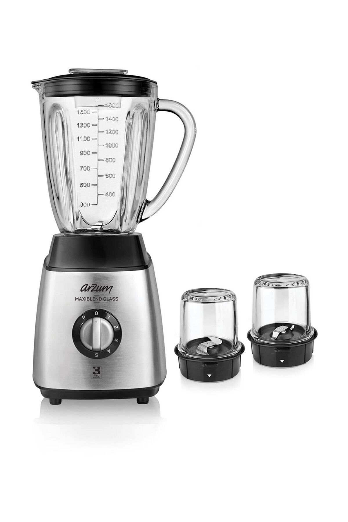 Arzum AR1056 Maxiblend Glass Sürahi Blender - Çelik