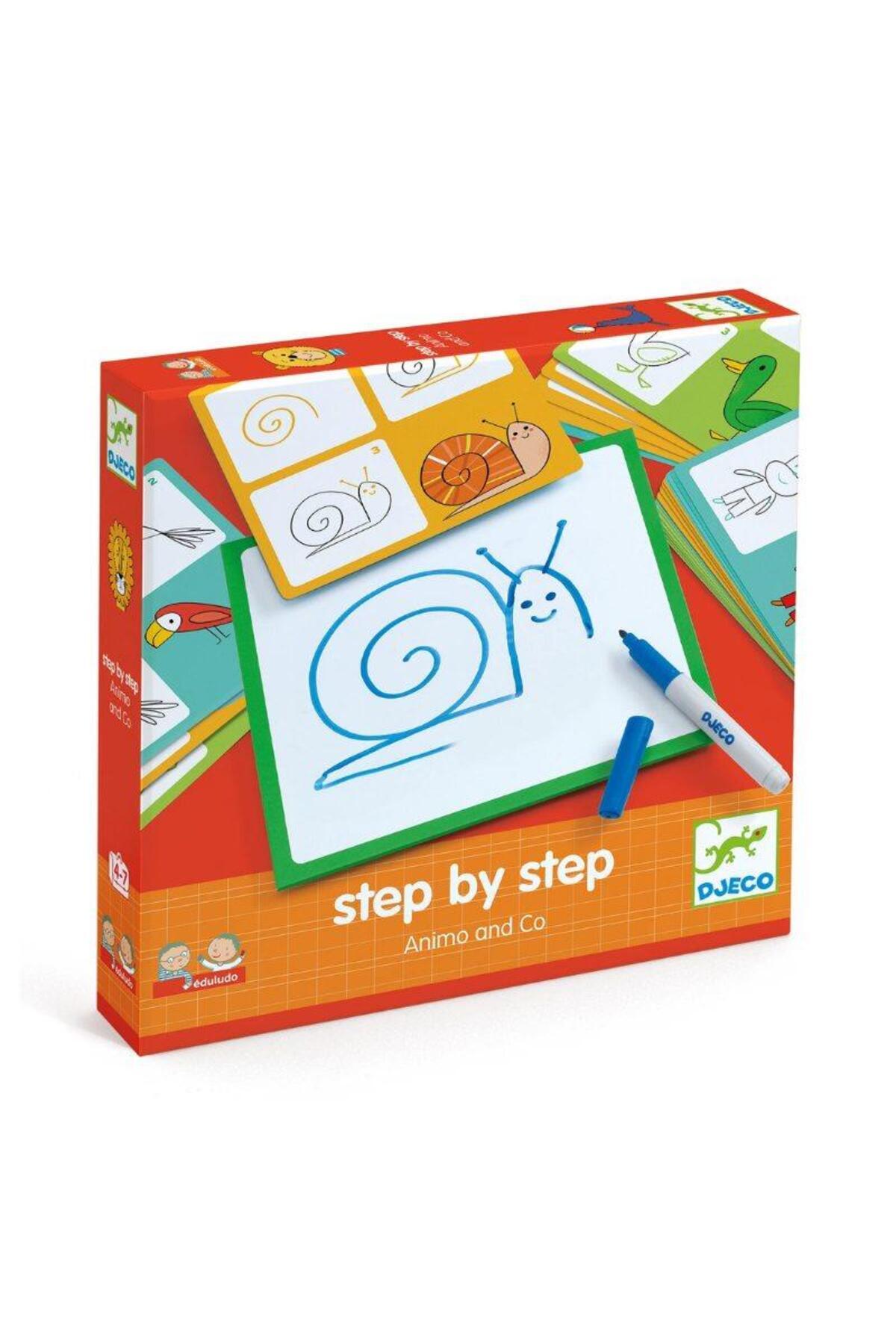 djeco-Step by Step Drawing Game - Animals and Co 1