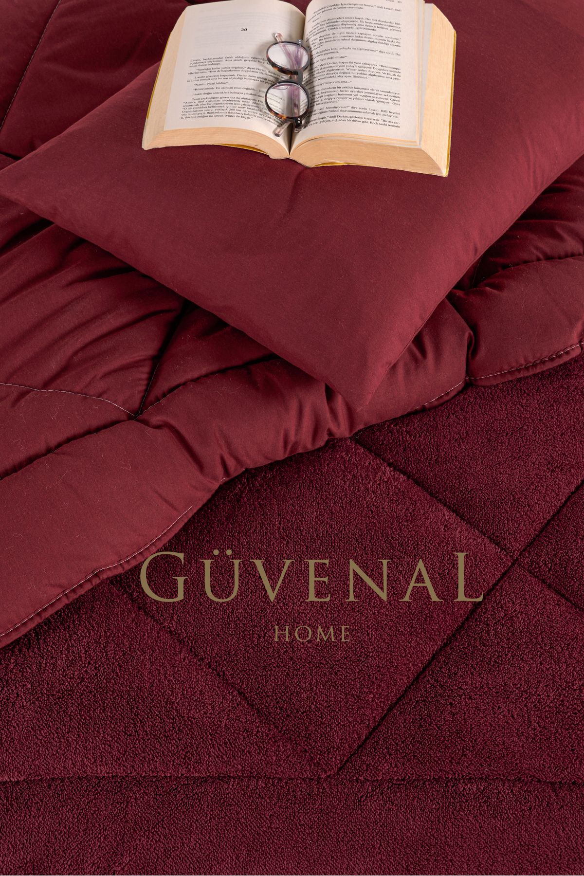 Güvenal-Elite Wellsoft Single Luxury Quilt Set - Sleeping Set with Double Sided Pillow and Case 4