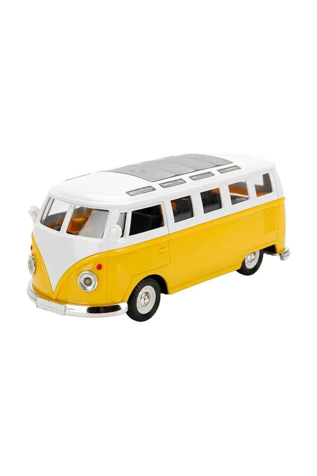 Shem-Woswos Pull and Drop Mini Bus with Sound and Light 14 cm 2