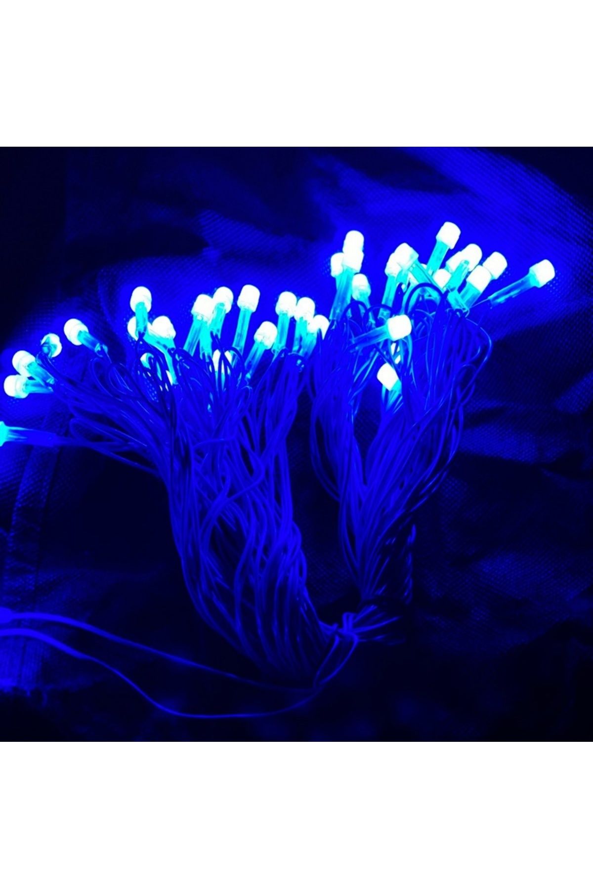 Yılbaşı Aydınlatması 10 Metre 220 Vold Sabit Aydınlatma 38 LED Işık- Fişli