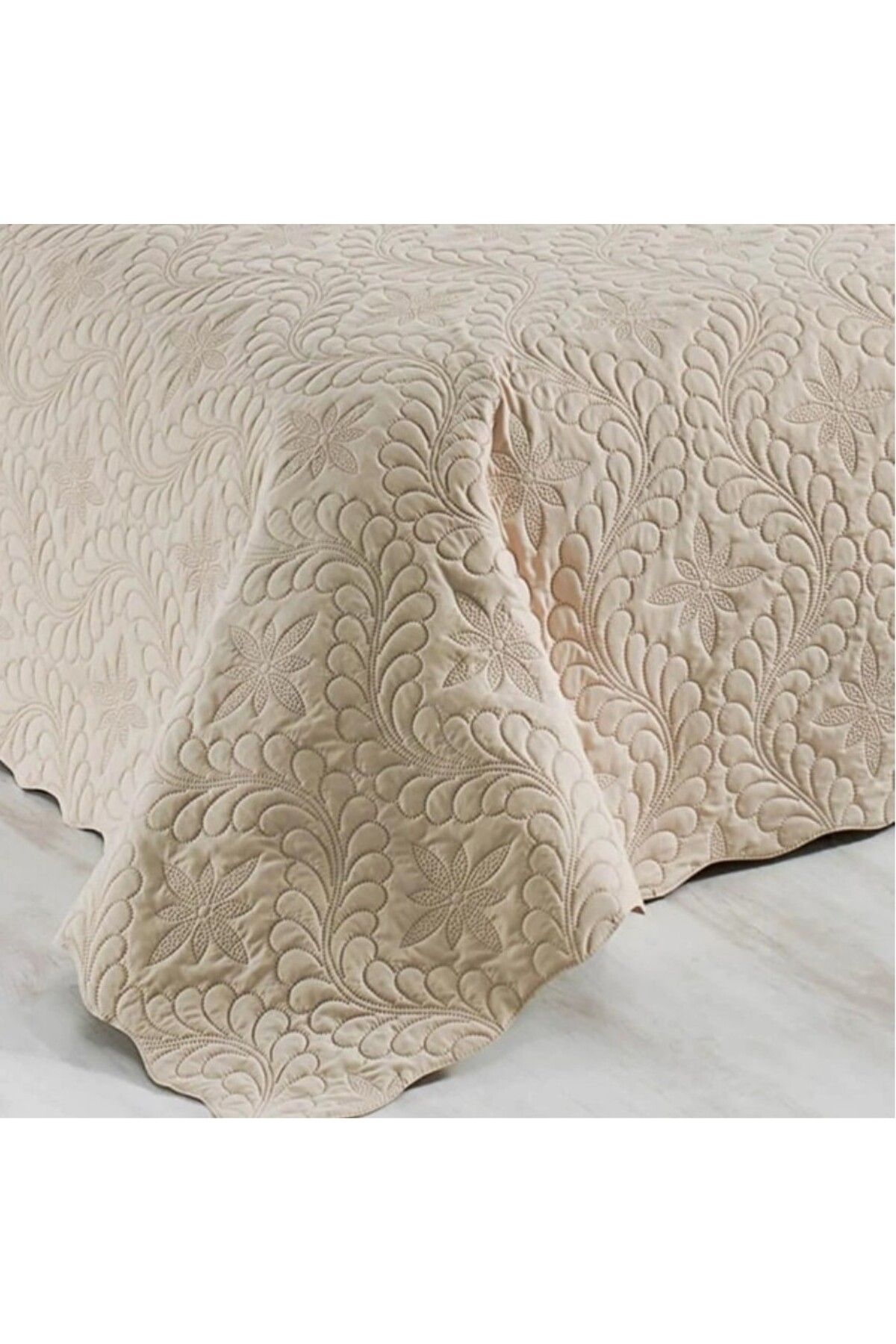 Örtüm-Double Microfiber Quilted Bedspread 3