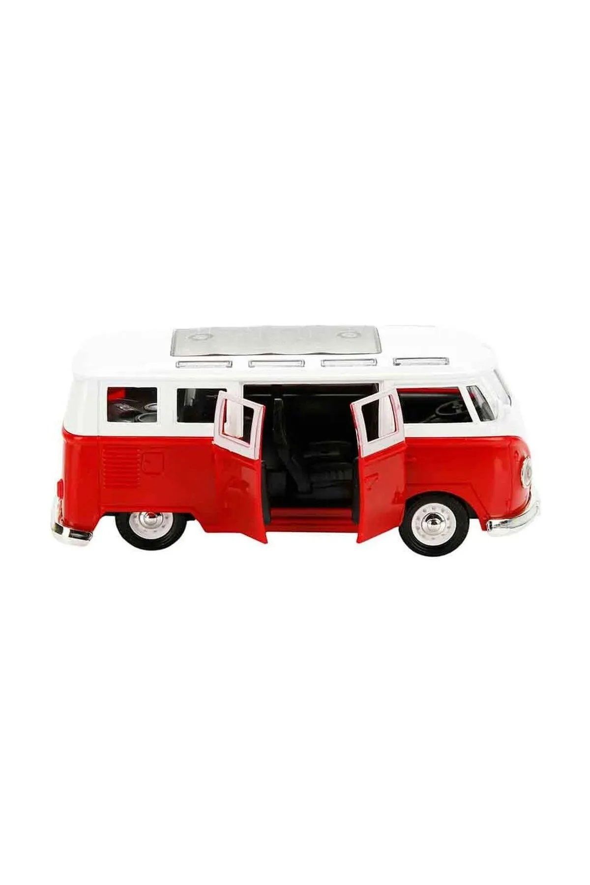 Shem-Woswos Pull and Drop Mini Bus with Sound and Light 14 cm 5