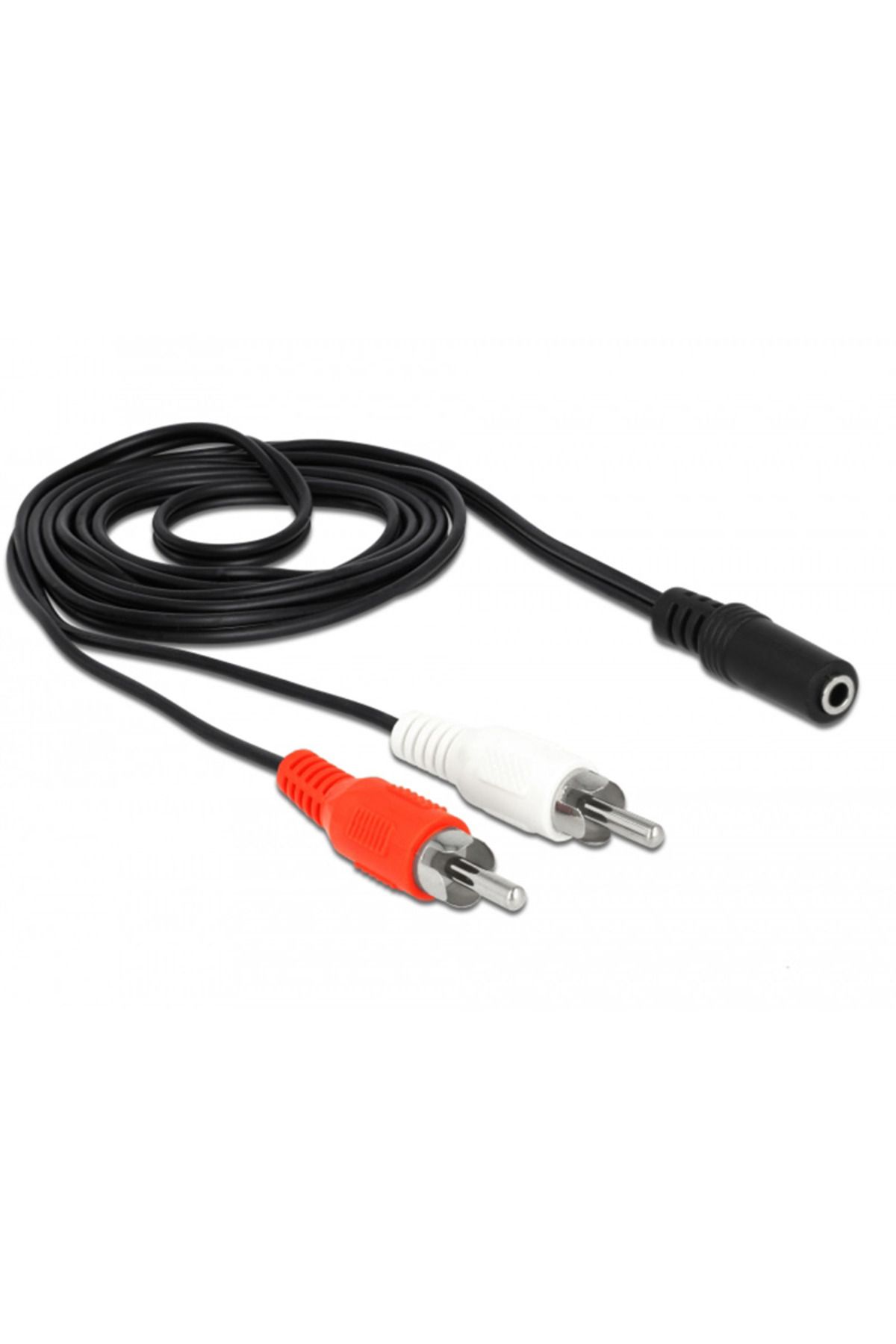 KEEPRO 3,5mm stereo dişi to 2x RCA erkek audio ses çevirici kablo 1,5m