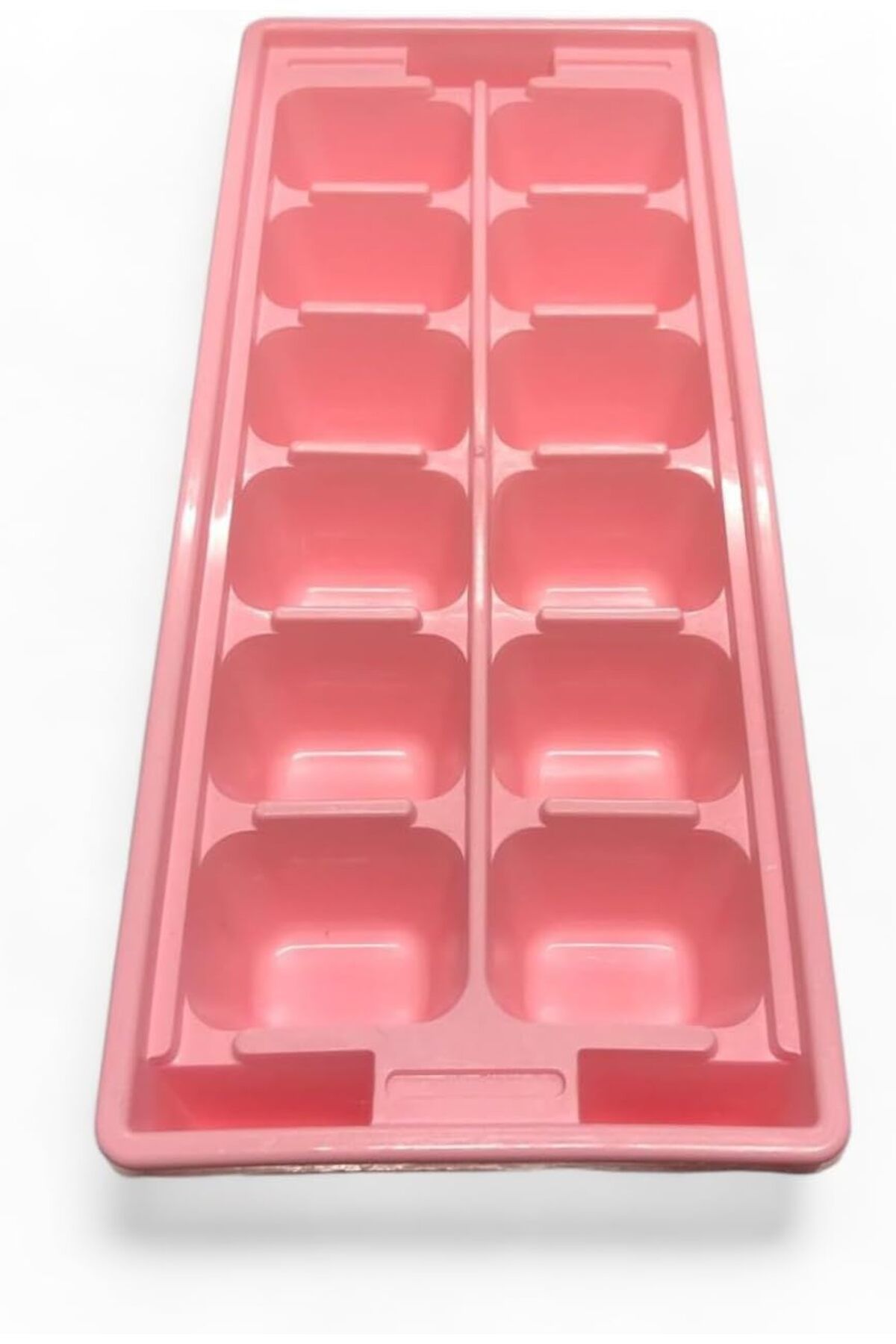 salesalbutik Pembe Sert Plastik 12 Hazneli Kare Buz Kalıbı