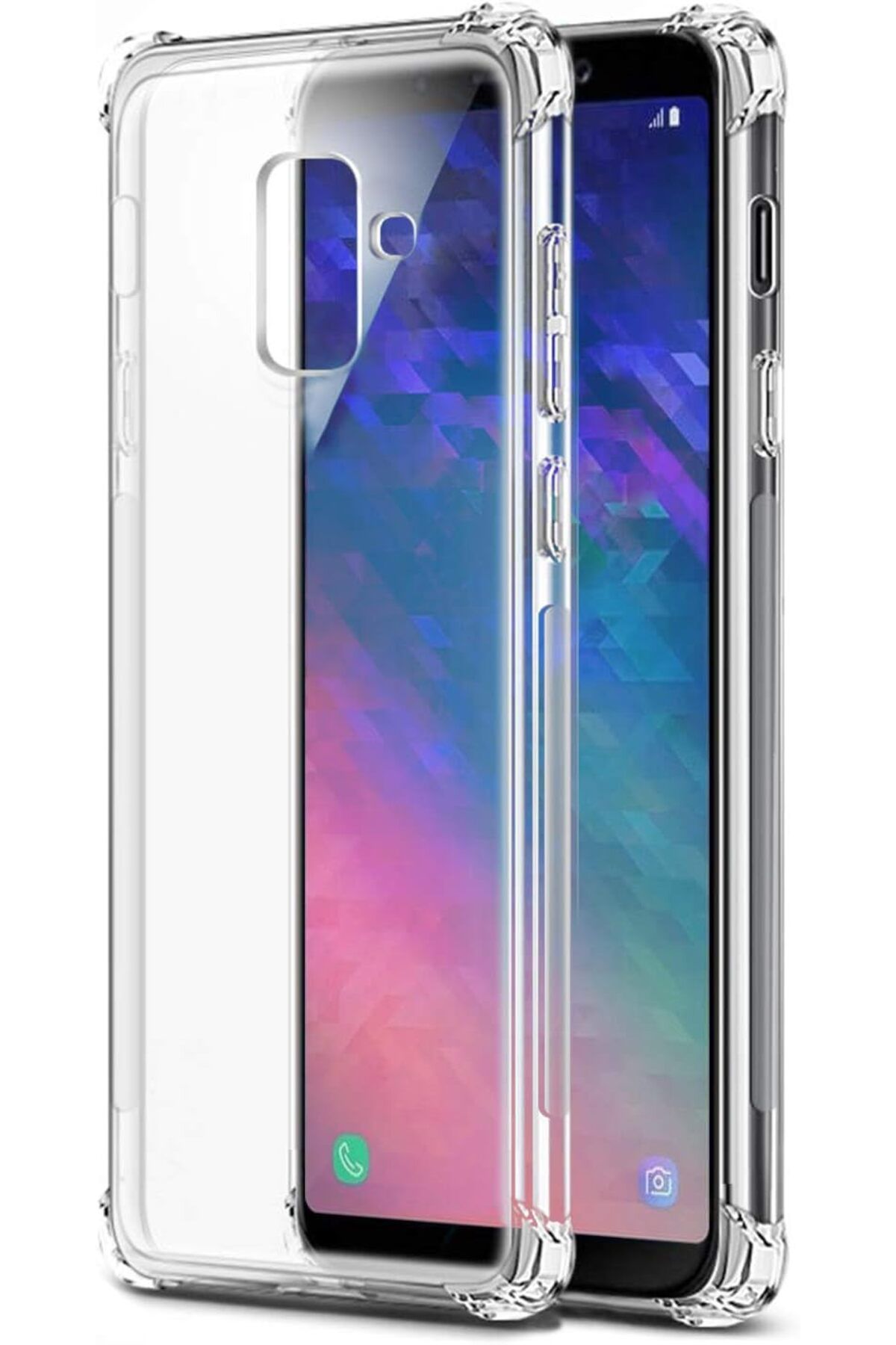 STOREMAX efshopx Shock-Absorbing Kılıf Samsung Galaxy A6 2018 Şeffaf New Desing 1002192