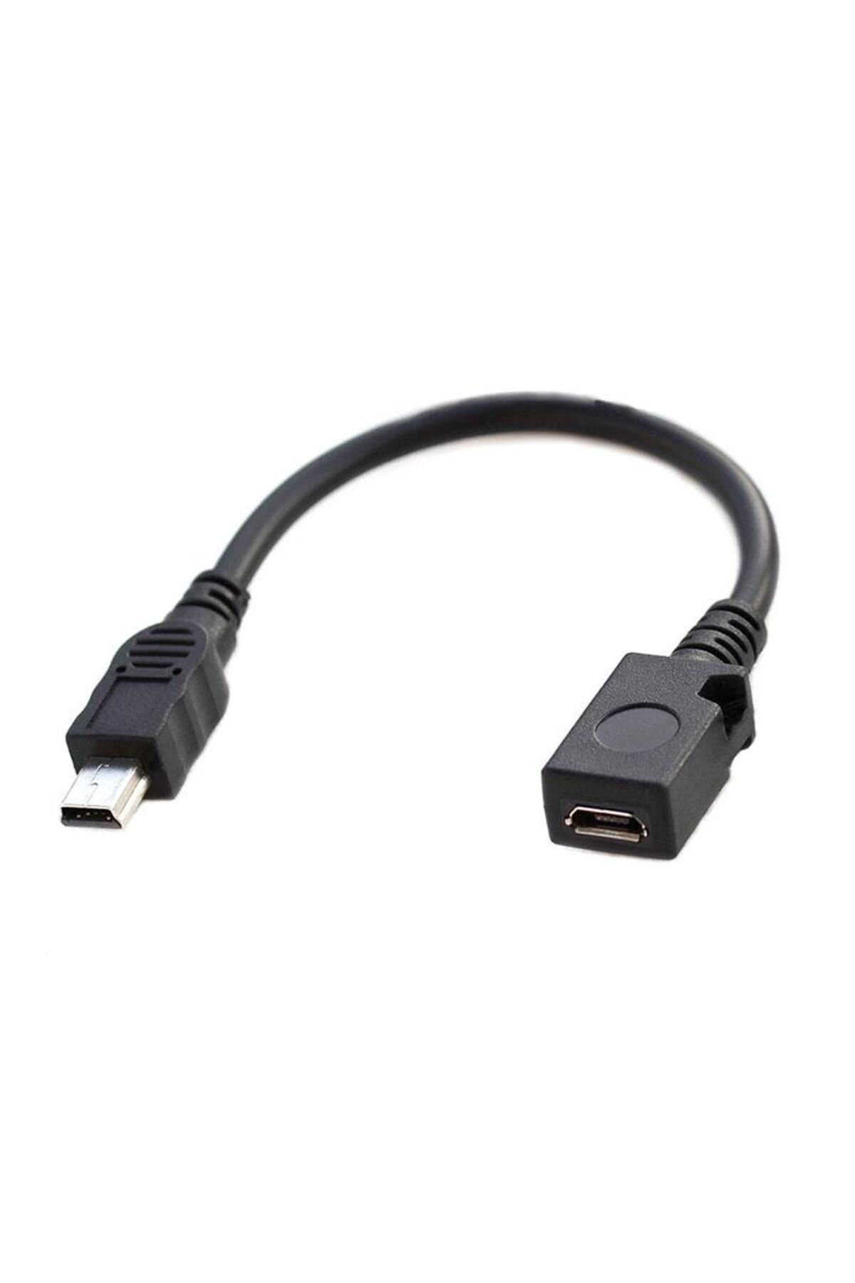 KEEPRO 5 Pin Mini Usb Erkek To Mikro Usb Dişi Kablo 10 Cm