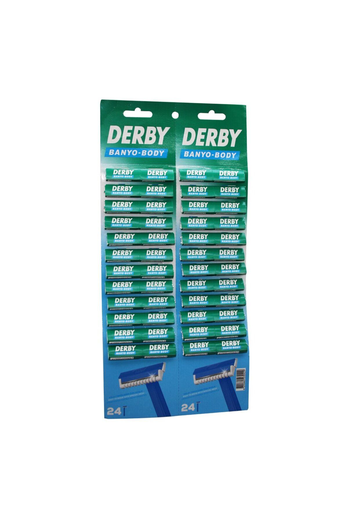 STOREMAX htshop DERBY BANYO BODY TEK BIÇAK KARTELALI JİLET 48PCS kdstore 1092444