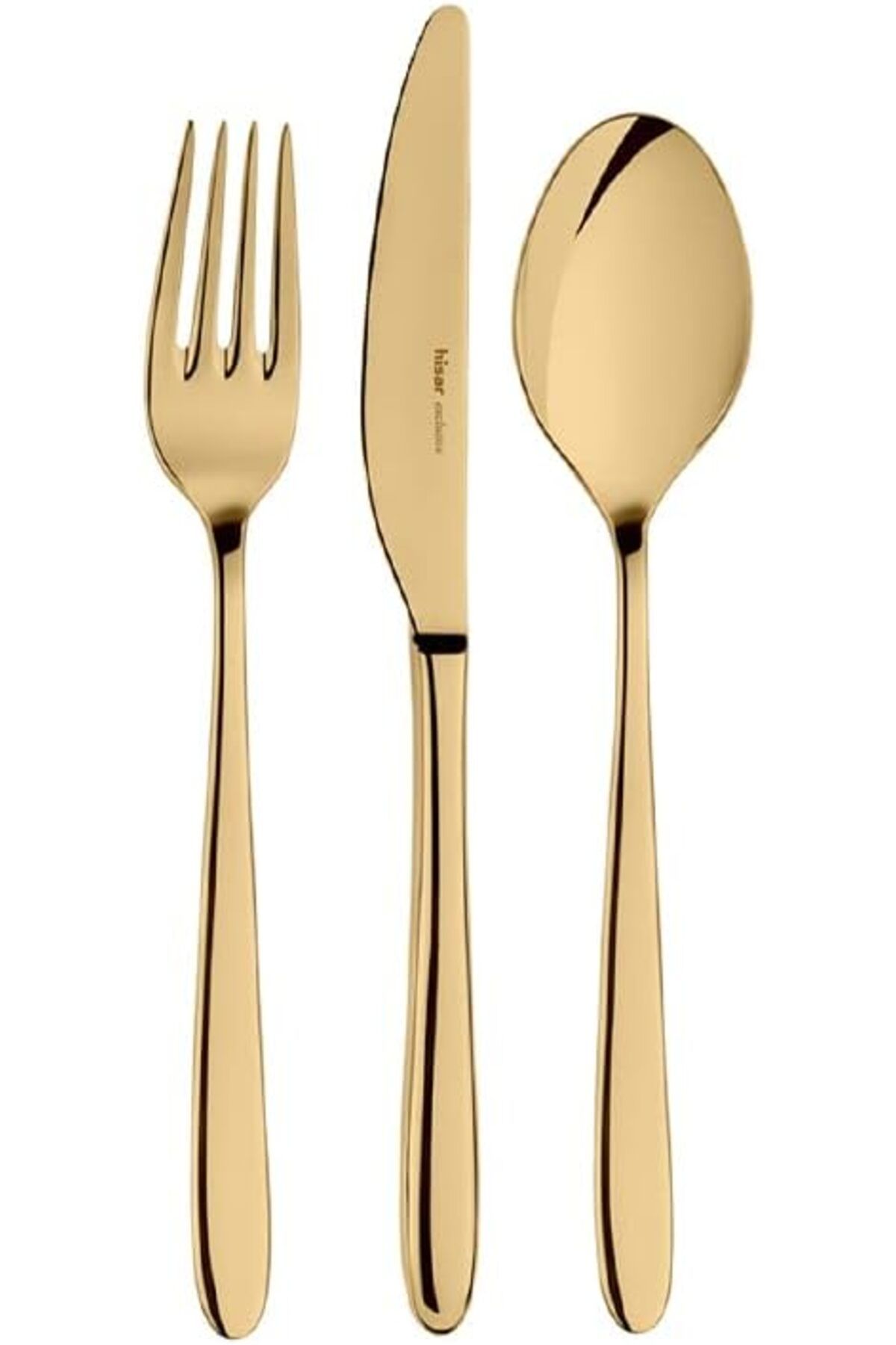 MCreative crashop Side Titanyum Gold 18 Parça Çelik Çatal Kaşık Bıçak Seti  1073147