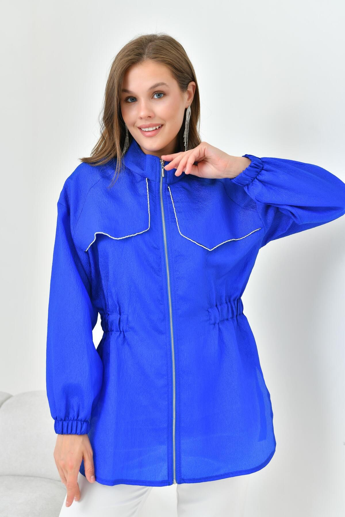 FTZ WOMEN-Șapcă pentru femei Saks Blue Organza - 30854 6