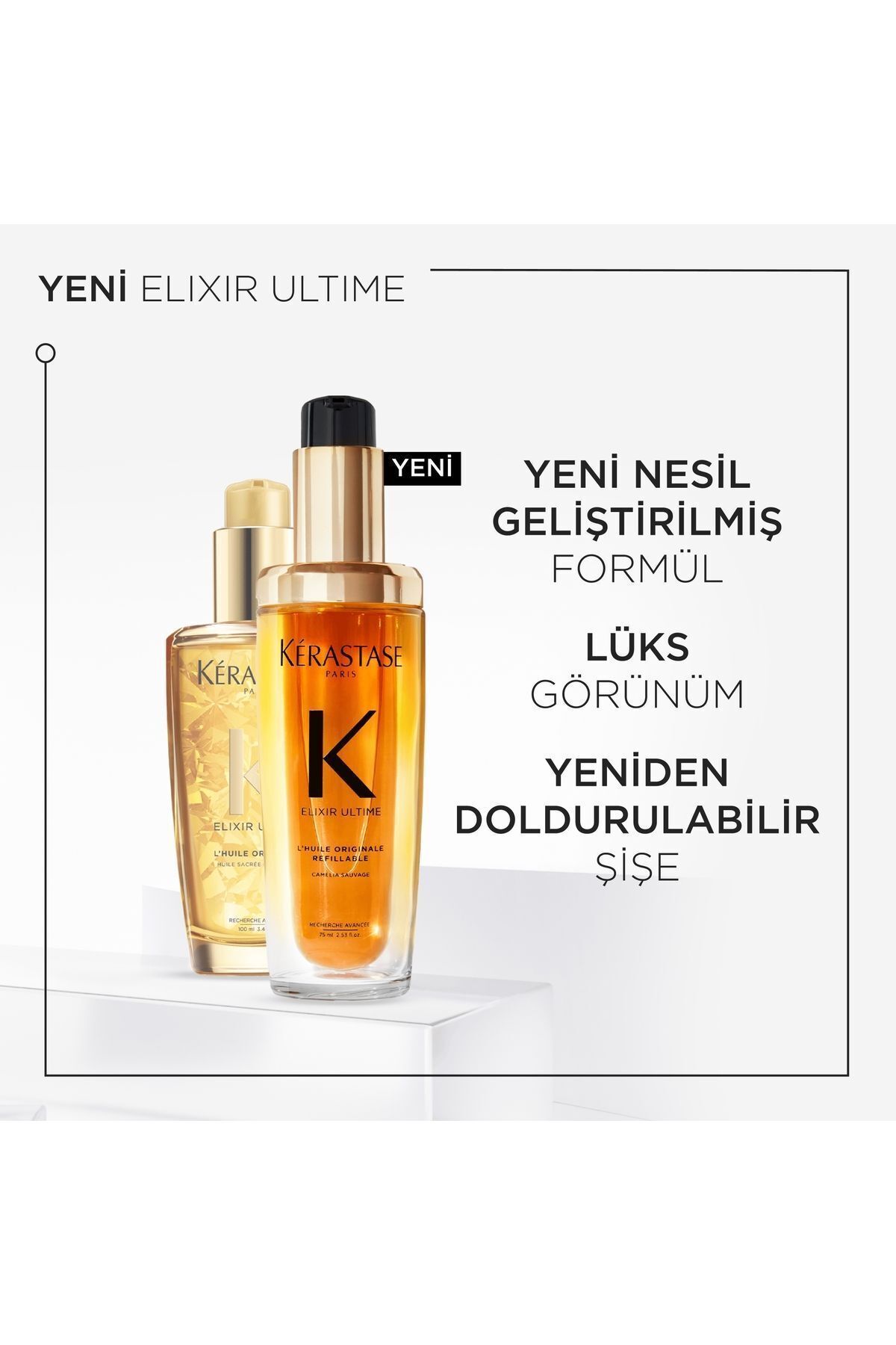 Elixir Ultime- yüksek seviyede parlaklık katan Saç Bakım Yağı 75 ml saloonneva13