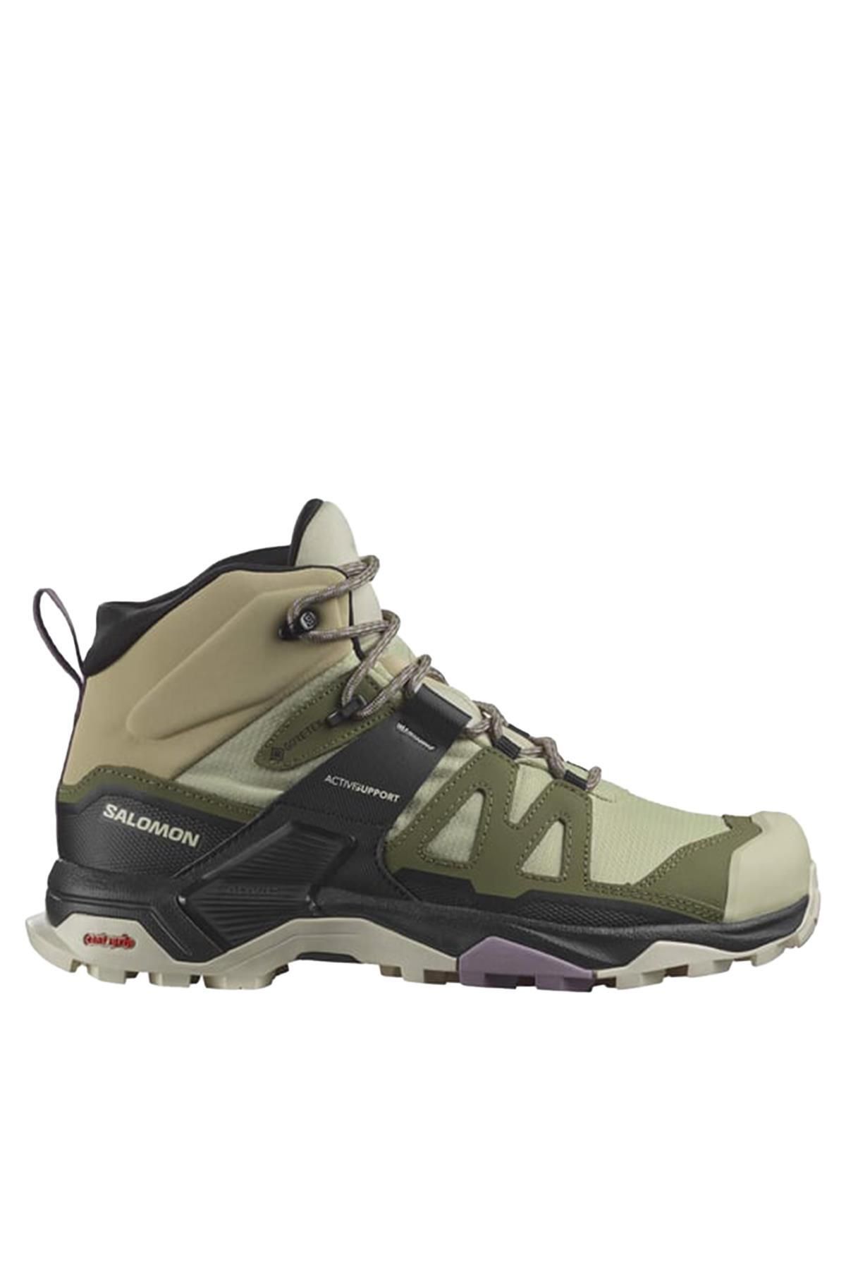 چکمه های زنانه در فضای باز X-ultra 4 Mid Gtx L4745500022 - سبز Salomon