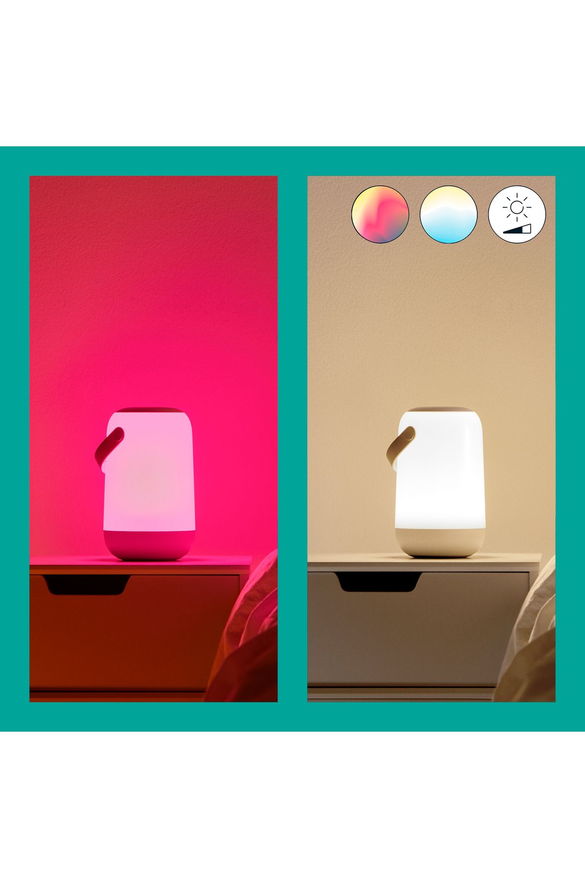 Wiz-Portable Portable - Rechargeable Smart Lamp (Rgb Ambience) Matter, Google Home, Alexa Compatible 10
