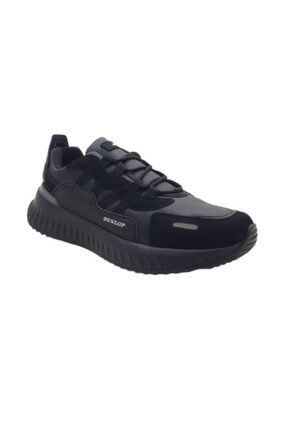 1550 Siyah Ortopedik Erkek Bağcıklı Sneaker Spor Ayakkabı DNP1550