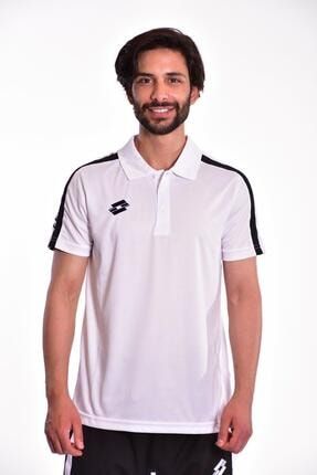 Erkek Polo T-shirt Beyaz/siyah-dınamıco Camp Polo Pl-t2582 T2582