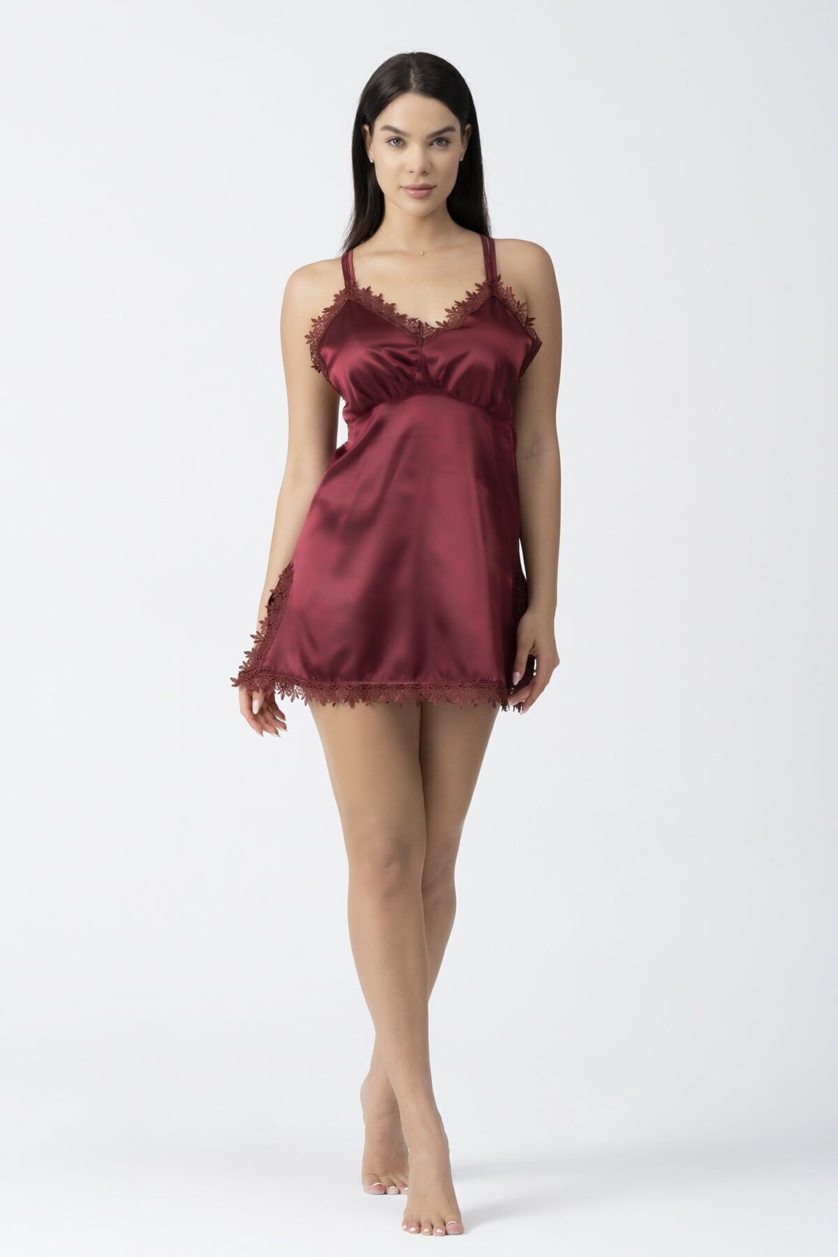 Hardy Kiss Tufty Burgundy Gecelik