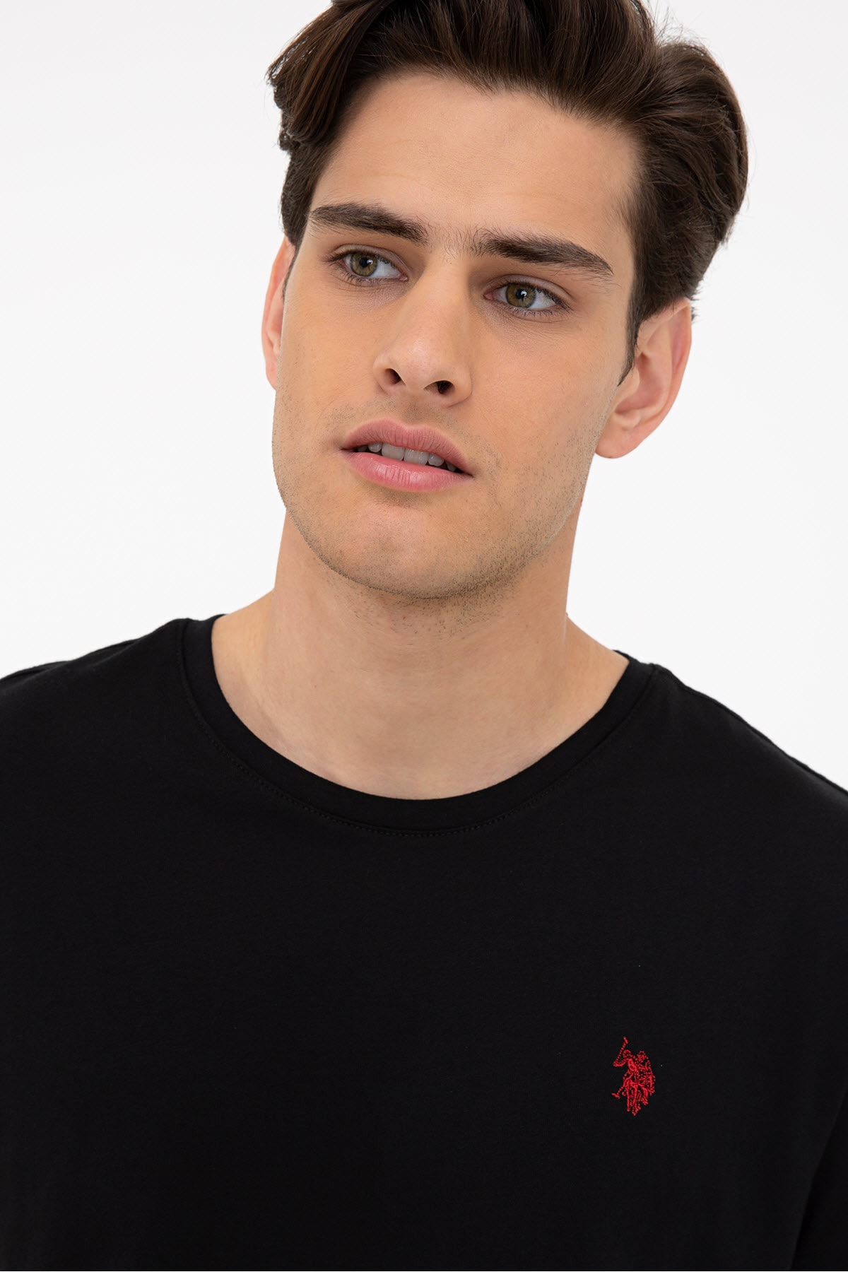 تیشرت مردانه مشکی یو اس پولو | G081GL011.000.1191436 اورجینال - تصویر 2