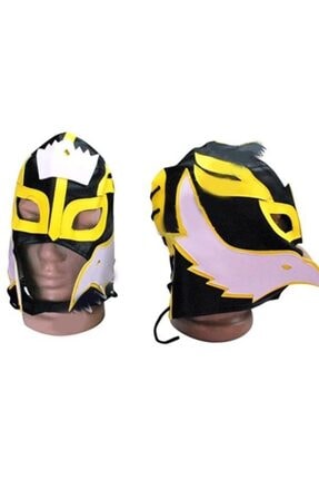 Smack Down Rey Mysterio Maske ( Sarı -siyah Amerikan Güreşçi Maskesi ) US0872