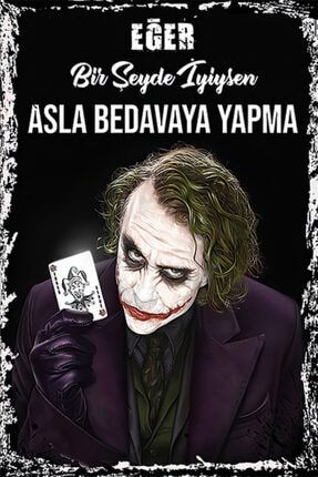Joker Retro Ahşap Poster 005 atc420-682
