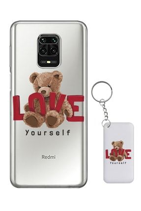 Xiaomi Redmi Note 9s Teddy Bear Love Yourself Tasarımlı Silikon Kılıf ESCVR-SFF1-18