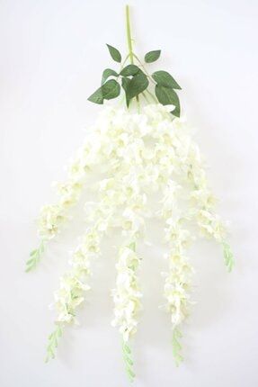 Yapay Çiçek Sarkan Begonvil Çiçeği 60 Cm Kırık Beyaz 1013