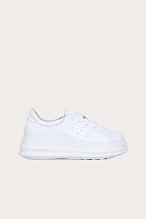 Bueno Beyaz Deri Kadın Sneakers 01WS11501