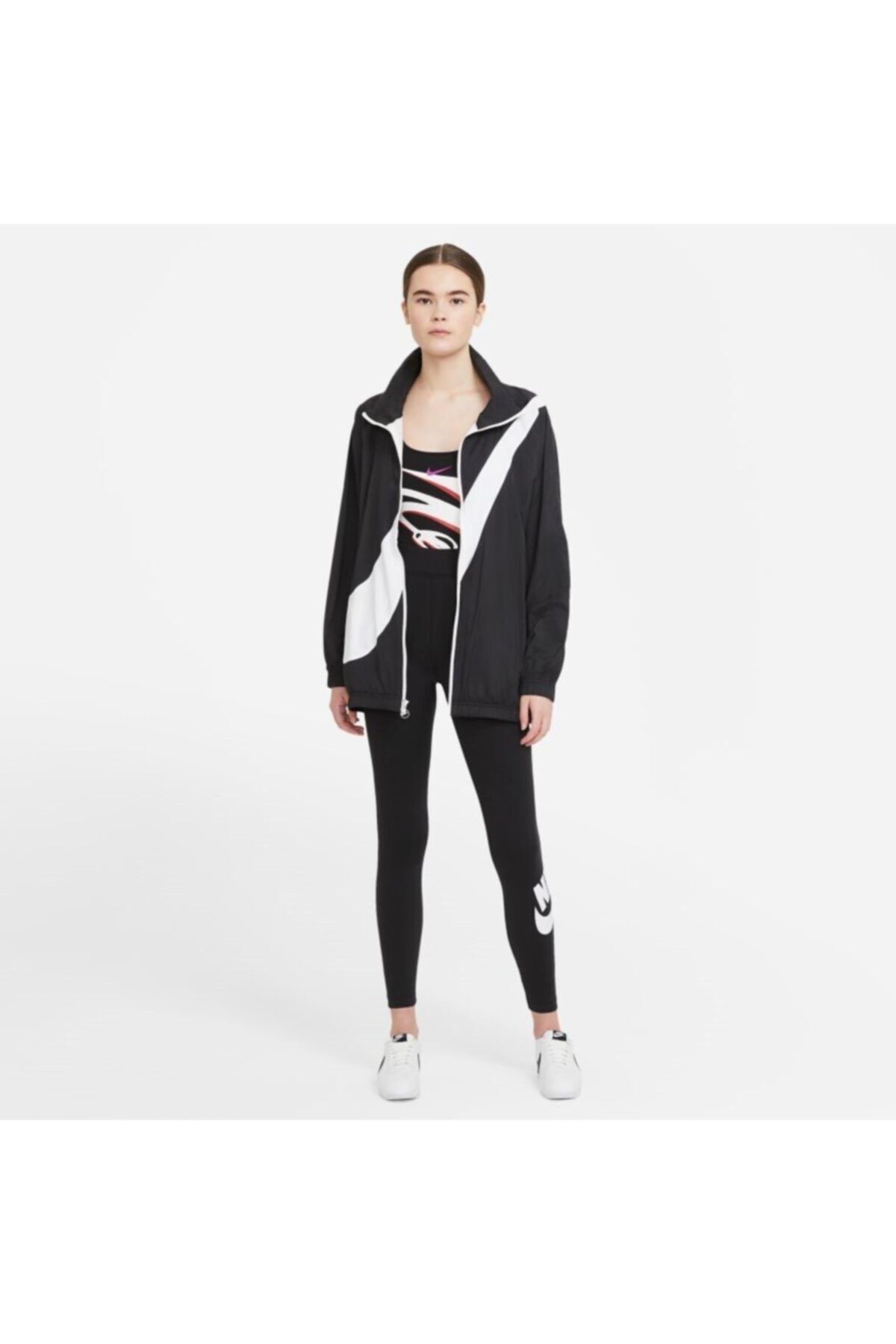 Nike جوراب شلواری زنانه نایک CZ8528-010 W Nsw Essntl Gx Hr Lggng Ftra