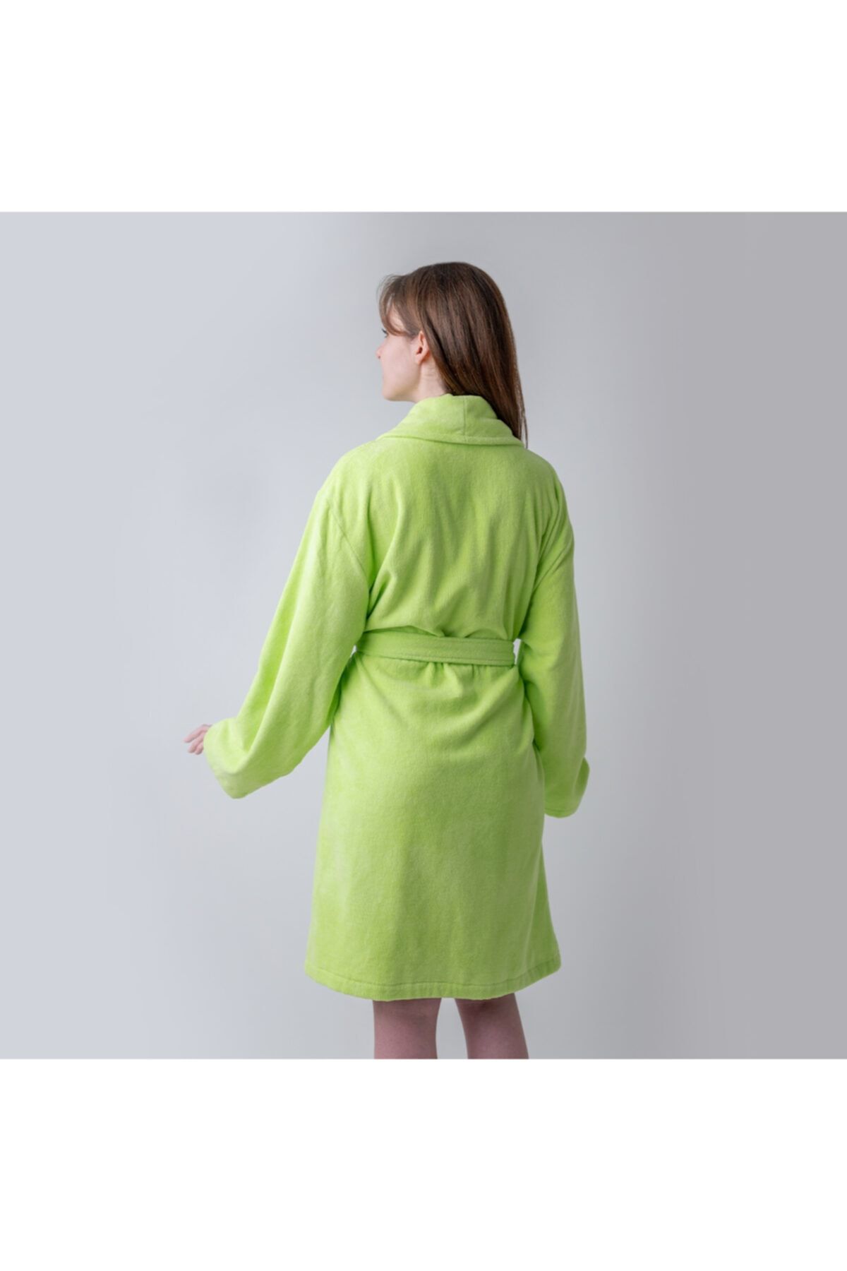 Milk & Moo-Samt-Bademantel für Damen – Frettchen-Frosch-Design 3