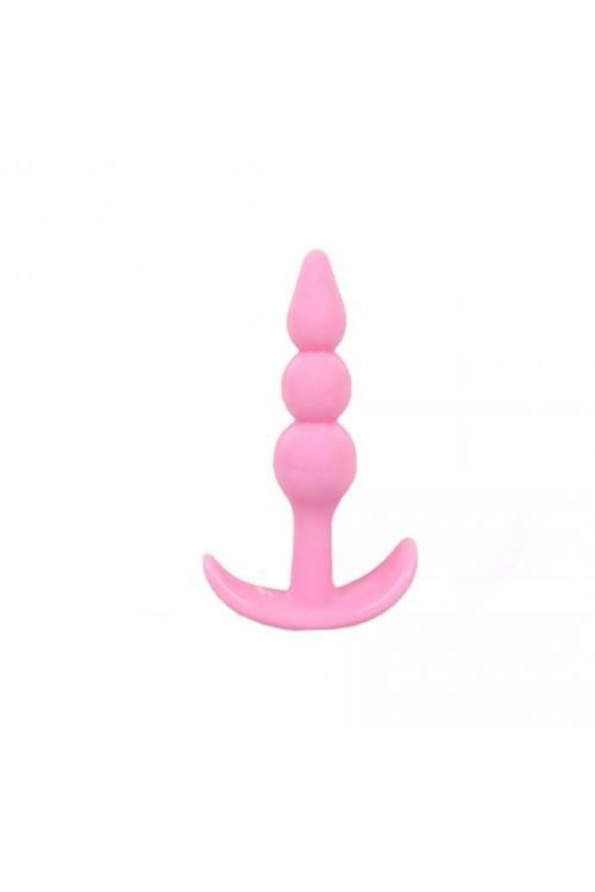 Gerçekçi Yumuşak Silikon Dildo Anal Tıkaç Plug Açık Pembe Renk