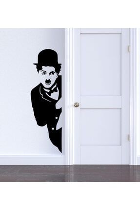 Charlie Chaplin Kapı Kenarı Dekoratif Mdf Tablo TG609