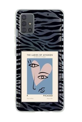 Samsung A71 Picasso The Ladies Of Uyumlu Avignon Desenli Premium Şeffaf Silikon Kılıf SamsungA71pcs