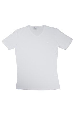 Sargon Büyük Beden Erkek Polo T-shirt Beyaz ST11TE180B