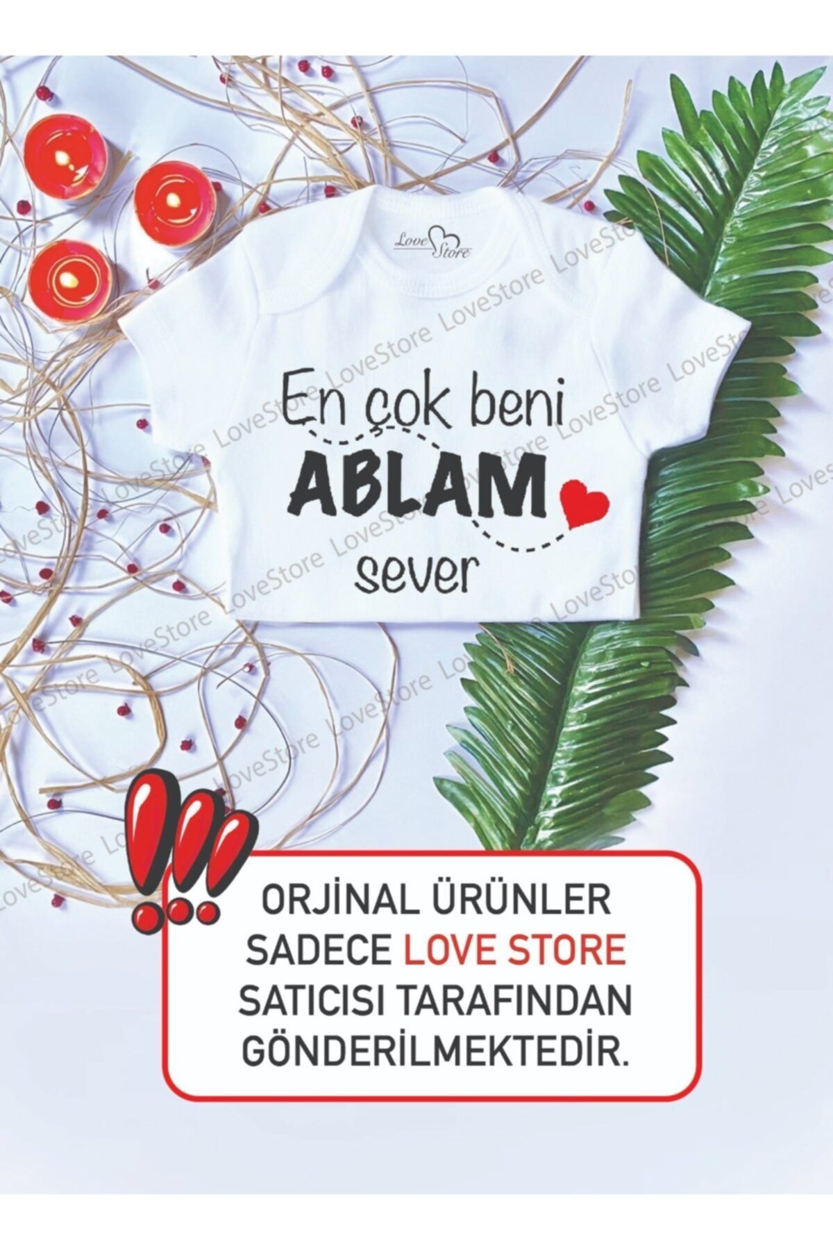 LoveStore بادی یونیسکس کودک من را دوست دارد با 100% پنبه + هدیه