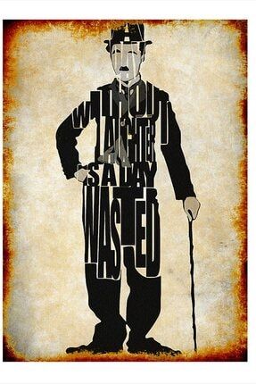 Charlie Chaplin Mdf Poster TBLMGDK25178