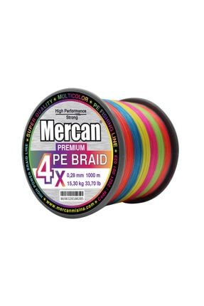 Mercan Pe Örgü Premium 4x Ip 1000 M Multi Colour Misina 2021 001 012