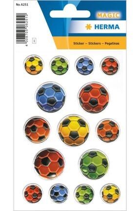 Magıc Etıket Embossed Renklı Futbol Topları 6251