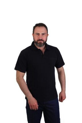 Eser - Polo Yaka Kısa Kol Penye Iş Tişörtü - Cepli - Lacivert PRA-4510400-261761