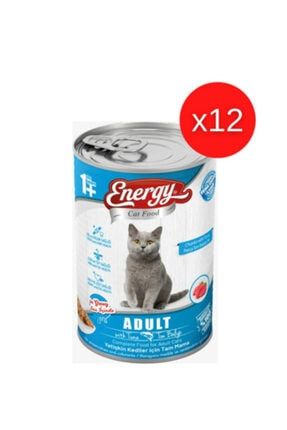 Cat Food Ton Balıklı Yetişkin Konserve Islak Kedi Maması – 400 Gram 12 Adet ETBYKIKM 12