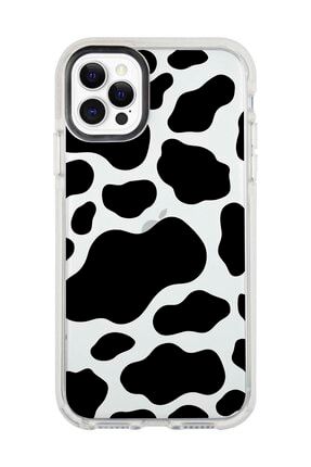 Iphone 11 Pro Max Beyaz Kenarlı Anti Shock Dalmaçya-2 Desenli Telefon Kılıfı IP11PLK-190