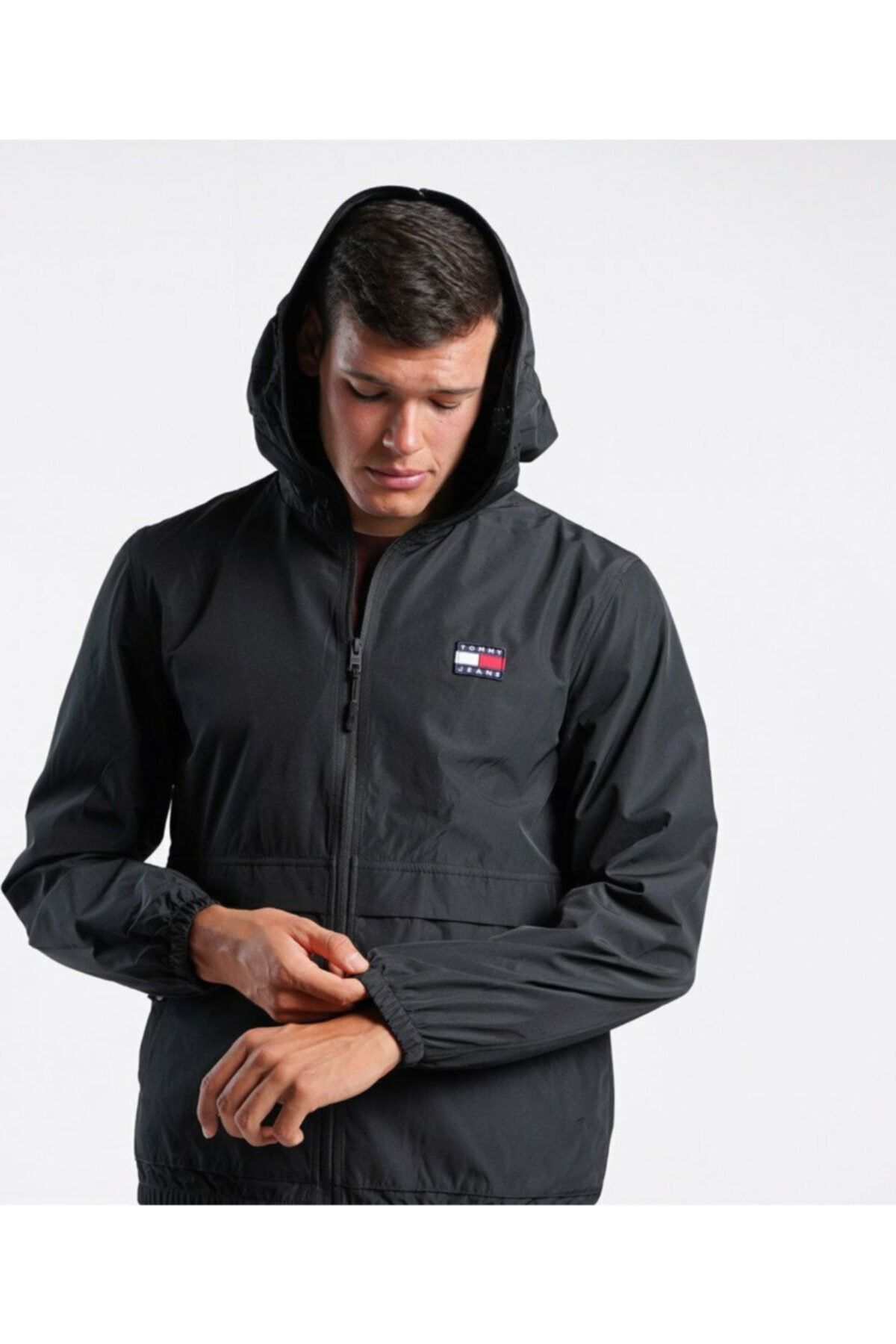 Tommy hilfiger top black raincoat