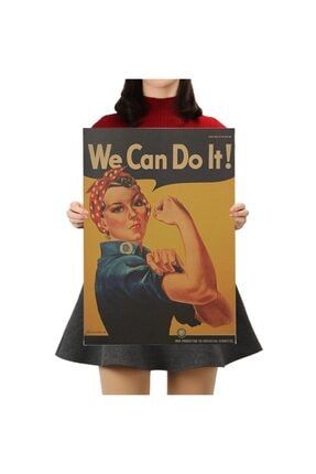 We Can Do It! Vintage Kraft Poster - 33x48cm CaphDoIt