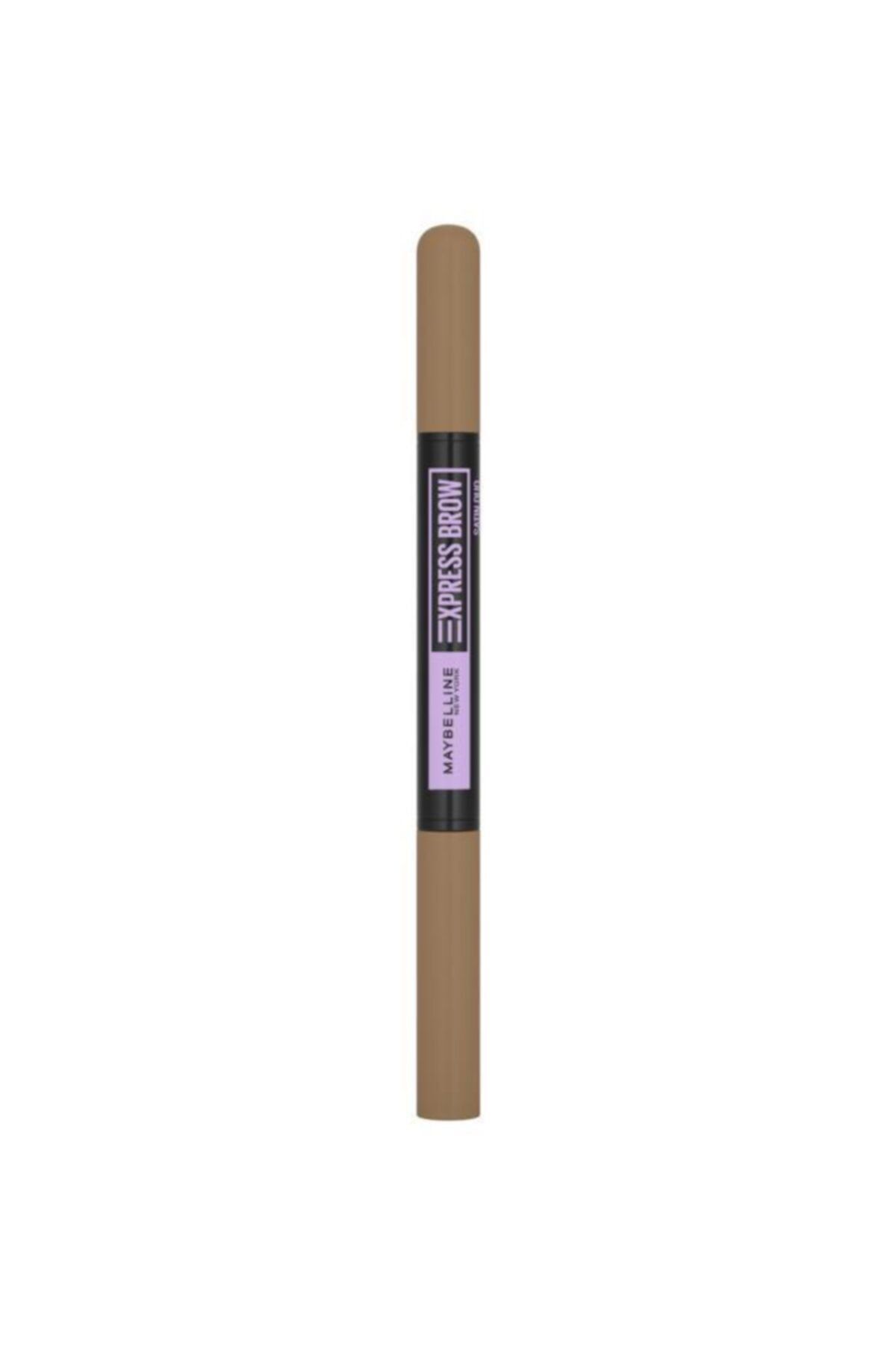 Maybelline New York  مداد ابرو دو طرفه Express Brow ماندگاری 8 ساعته شماره 01 رنگ روشن