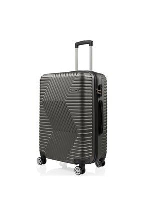 G&d Polo Suitcase Abs Büyük Boy Lüx Seyahat Valizi Füme G1