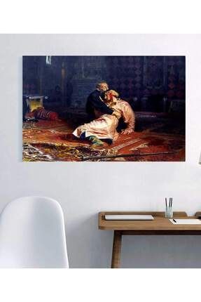 Ilya Repin Korkunç Ivan Oğlunu Öldürürken Tablo Ev Oda Dekorasyon mrj1374