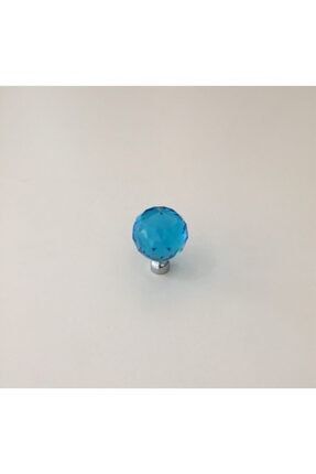 Kristal Dekoratif Mavi Çekmece Dolap Mobilya Kulpları CAM1001