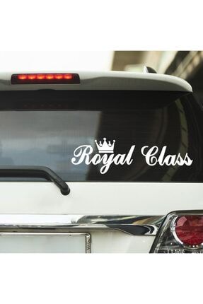 Royal Class Yazılı Araba Yazısı Araç Stickeri PRSTICKER0018