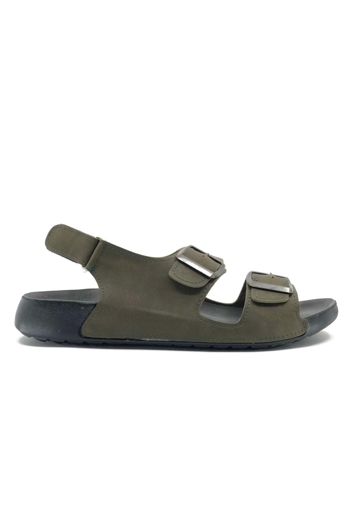 KCMN-Aryan 80-954 Dr. Recommended Orthopedic Men's Sandals GREEN 2