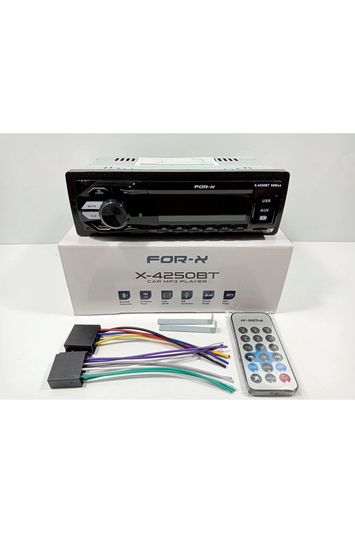 For-X Teyp – X-4250bt 4x60w - Usb , Aux Ve Radyo Çalar - Bluetoothlu Oto Teyp